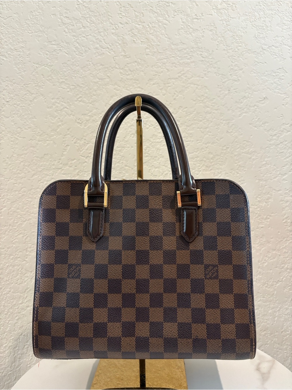 Louis Vuitton Triana Damier Leather Handbag